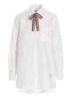 Supima Cotton Pussy Bow Blouse