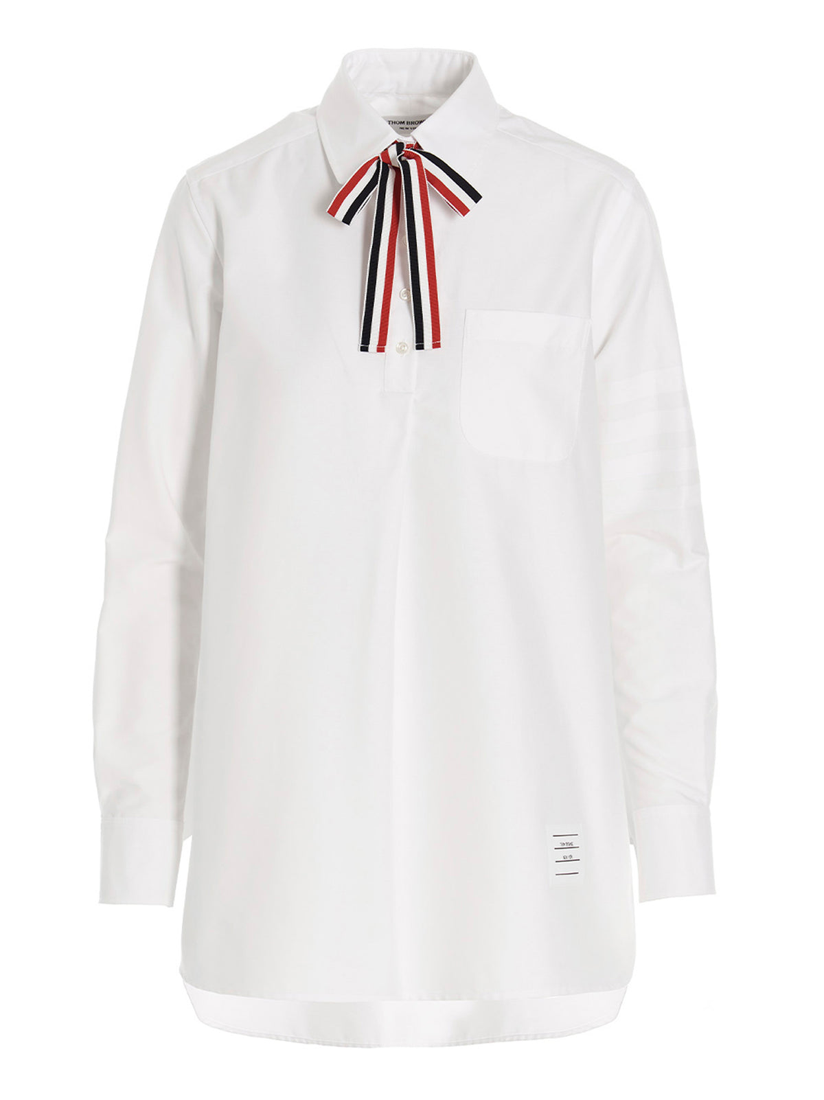 Supima Cotton Pussy Bow Blouse