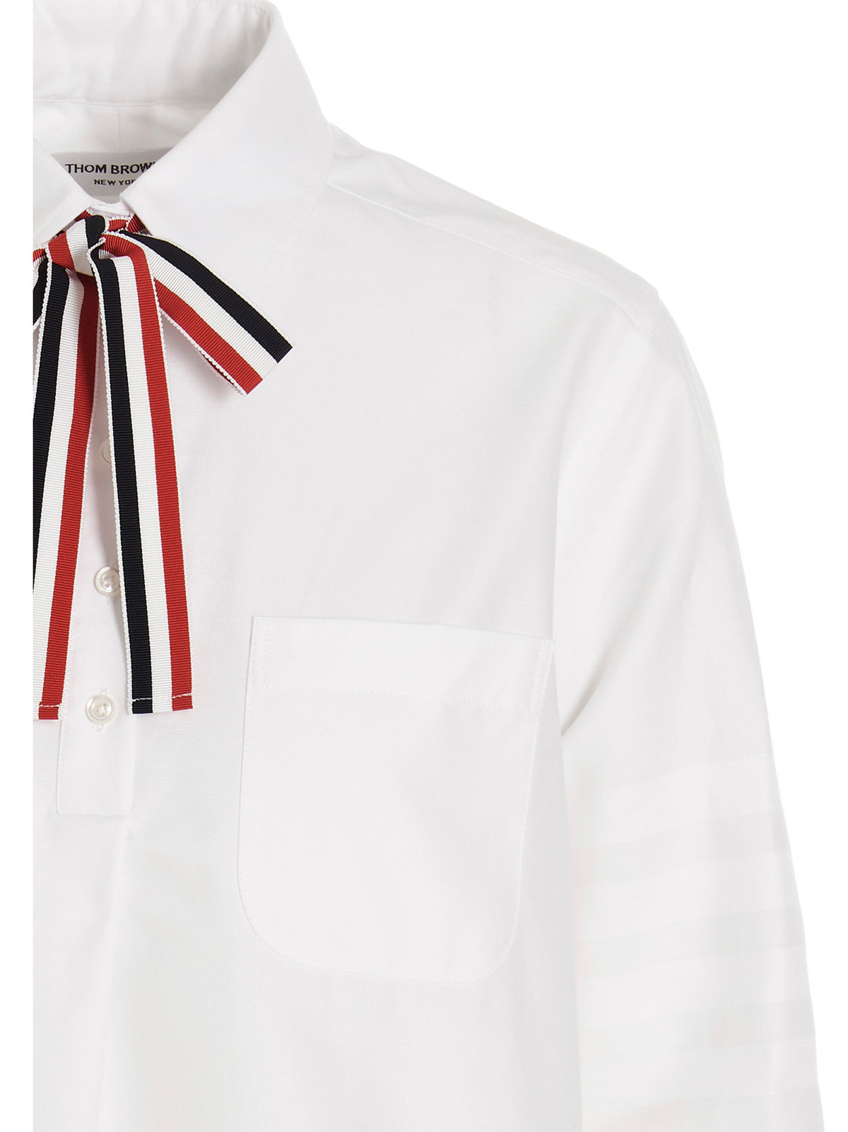 Supima Cotton Pussy Bow Blouse