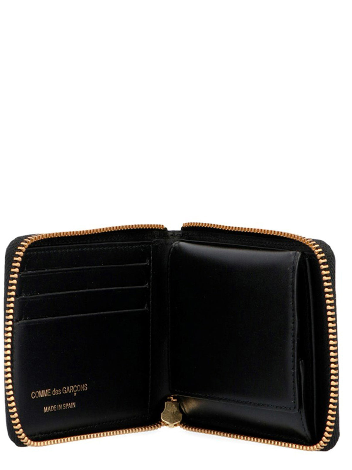 Arecalf Black Calf Leather Cardholder