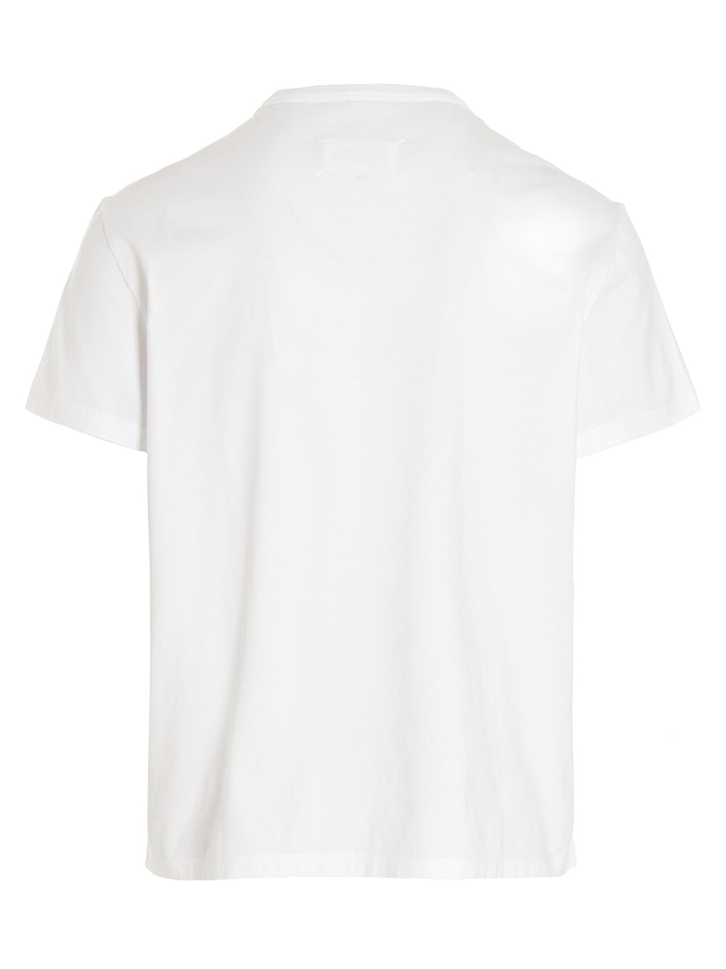 White Cotton Crewneck T-Shirt