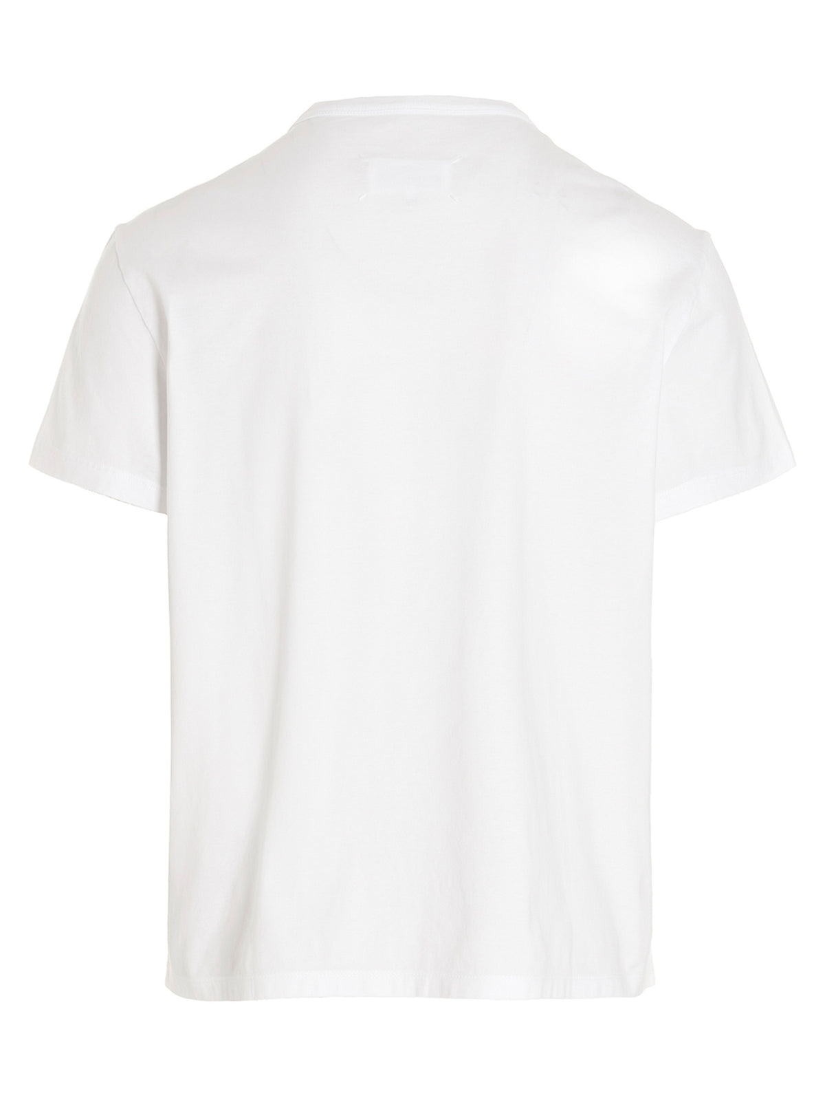 White Cotton Crewneck T-Shirt