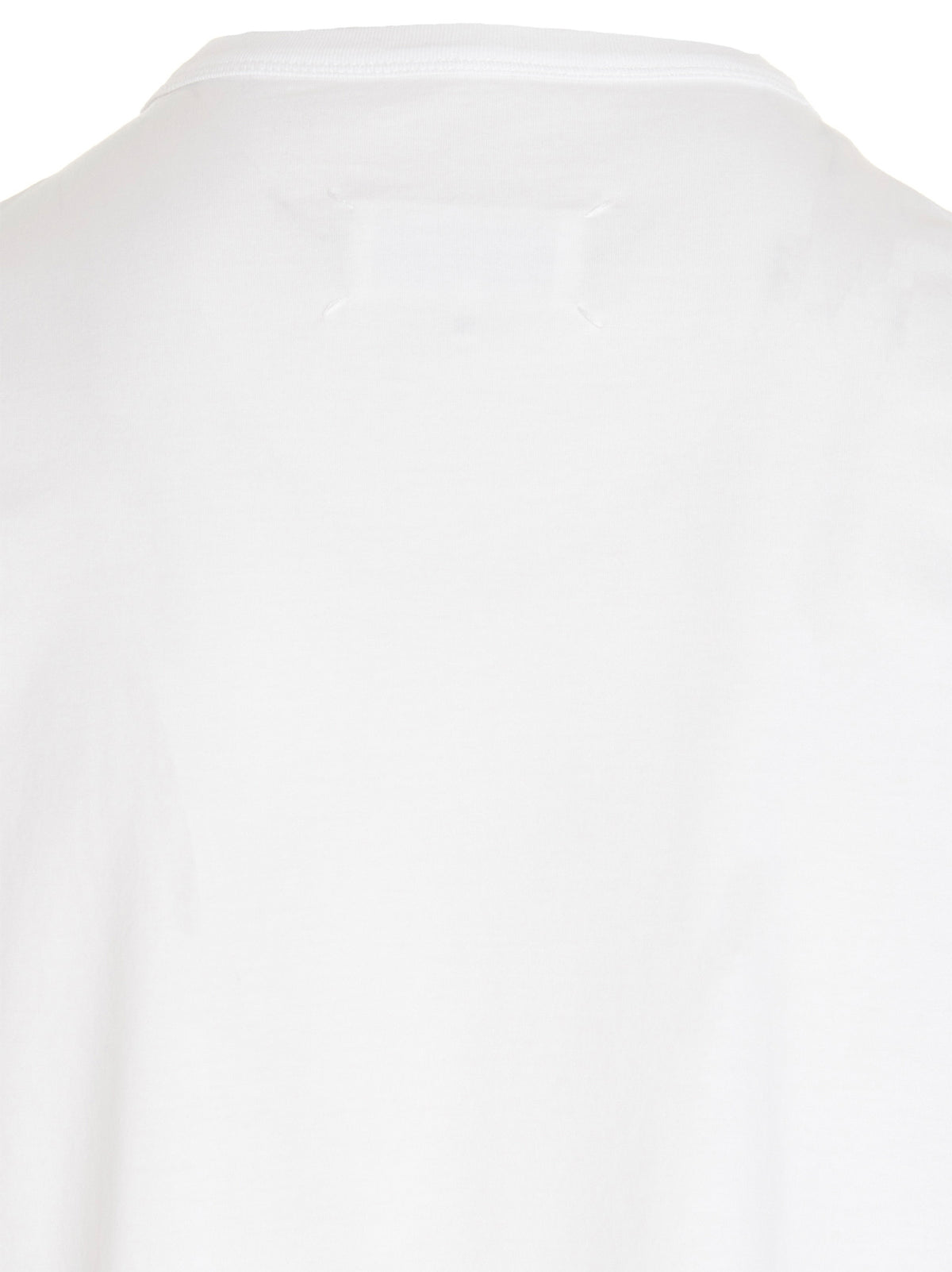 White Cotton Crewneck T-Shirt