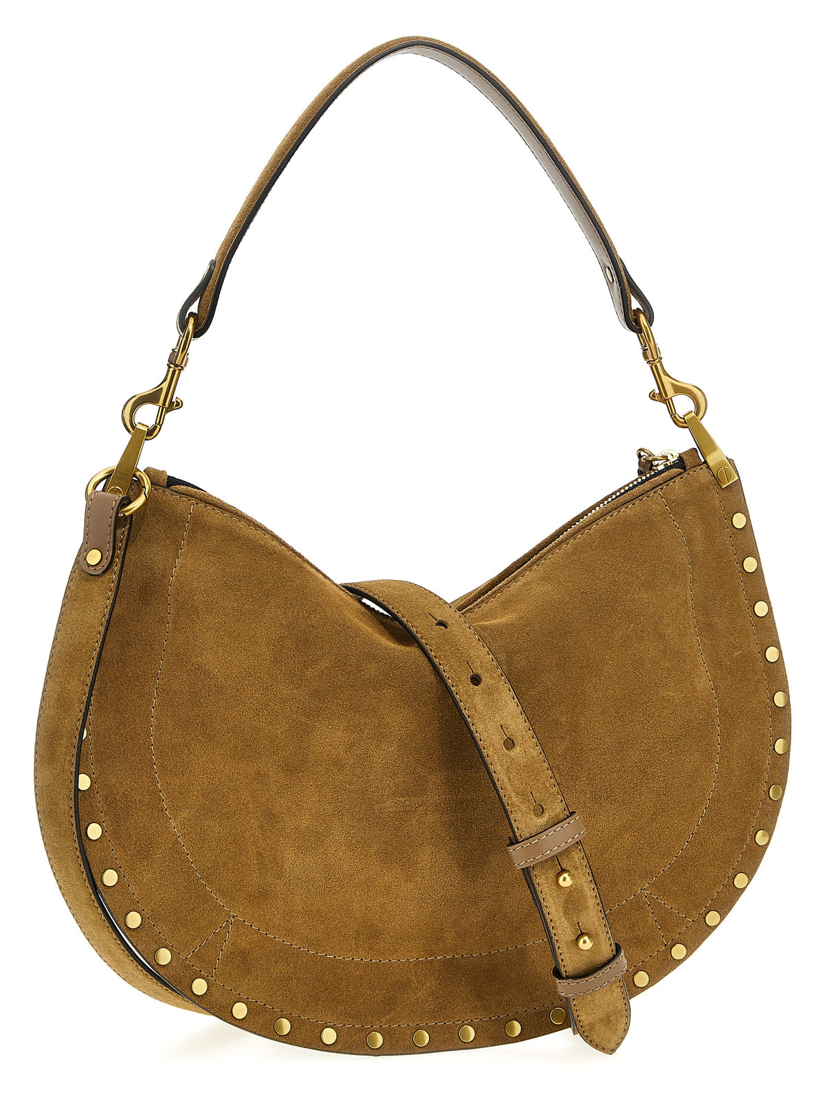 Goat Leather Oskan Hobo Zipped Shoulder Bag