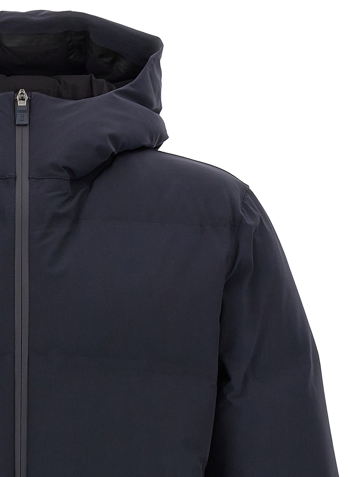 Blue Polyamide New Impact Down Jacket