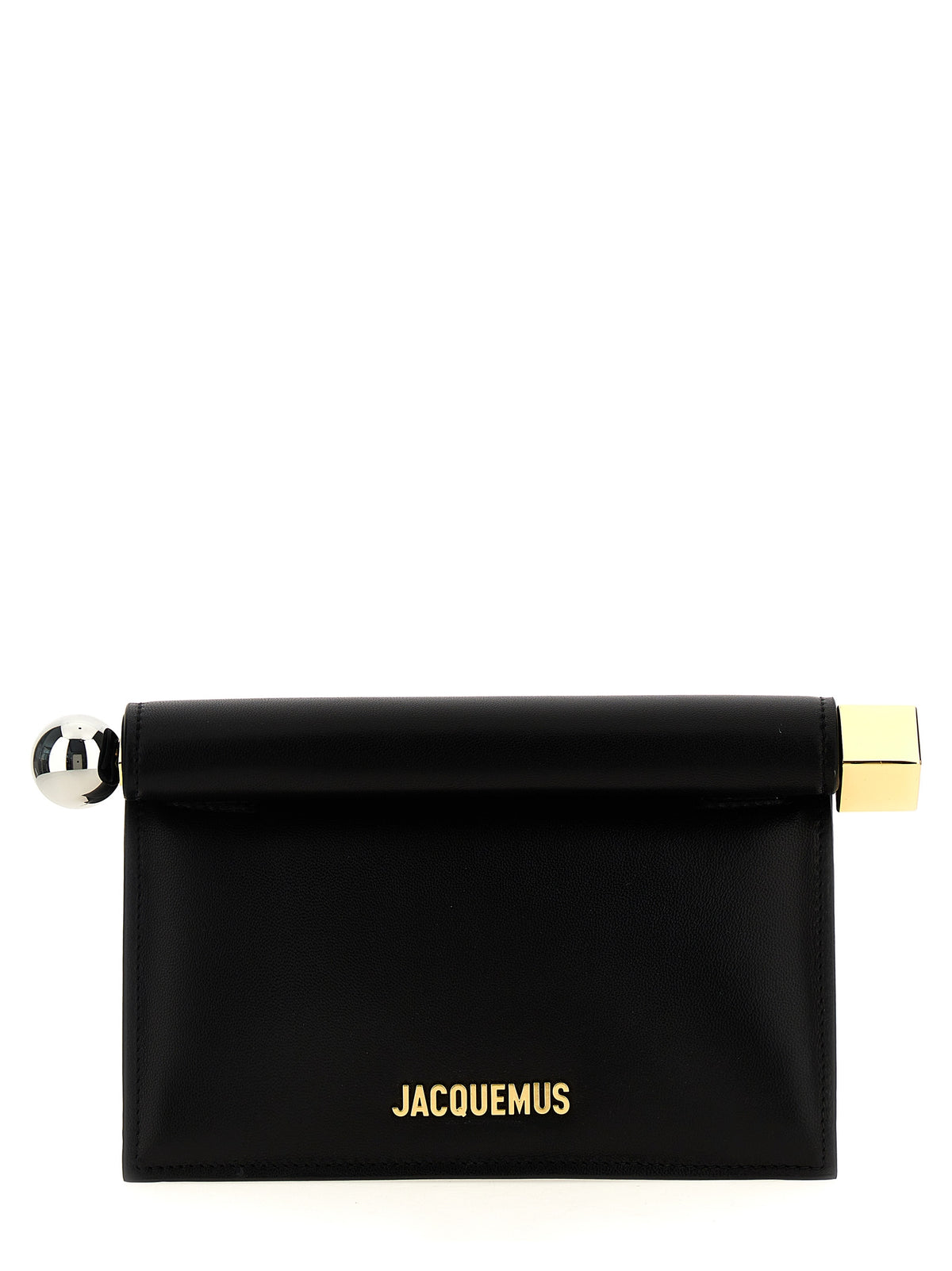 Lamb Leather La Petite Pochette Rond Carré Clutch