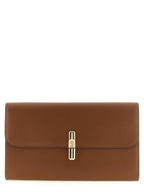 Brown Calfskin Iride Clutch