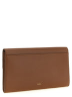 Brown Calfskin Iride Clutch