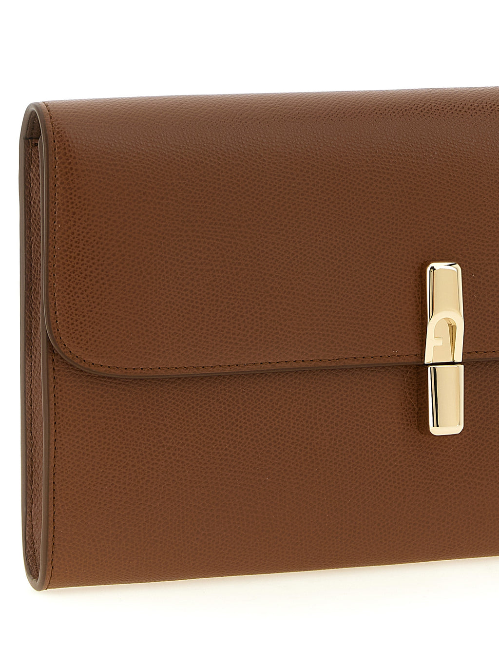 Brown Calfskin Iride Clutch