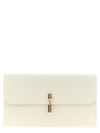 White Calfskin Iride Clutch