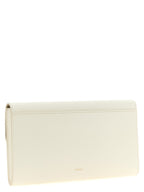 White Calfskin Iride Clutch