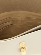 White Calfskin Iride Clutch
