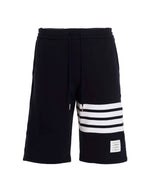 4-Bar Cotton Bermuda Shorts