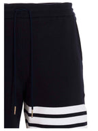 4-Bar Cotton Bermuda Shorts