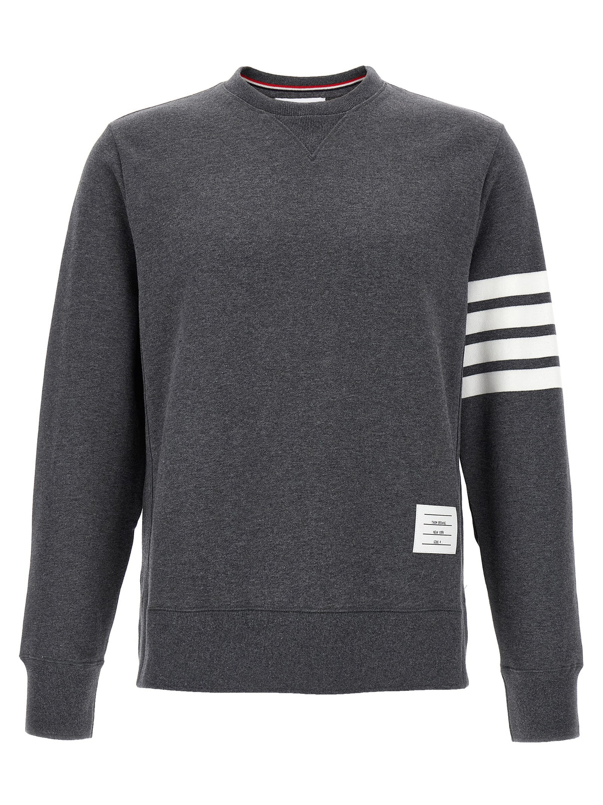 Gray Cotton Crewneck Sweatshirt