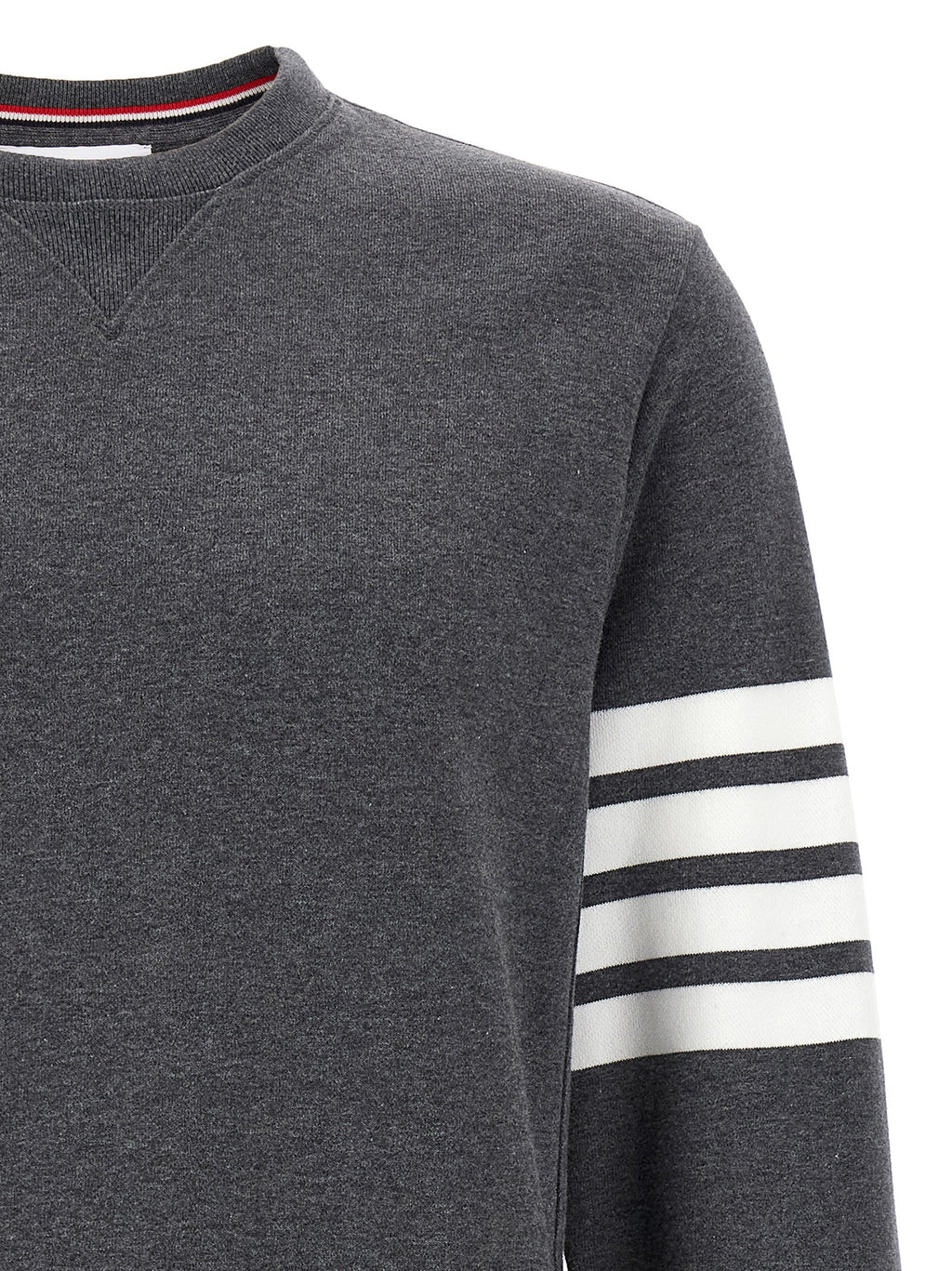 Gray Cotton Crewneck Sweatshirt