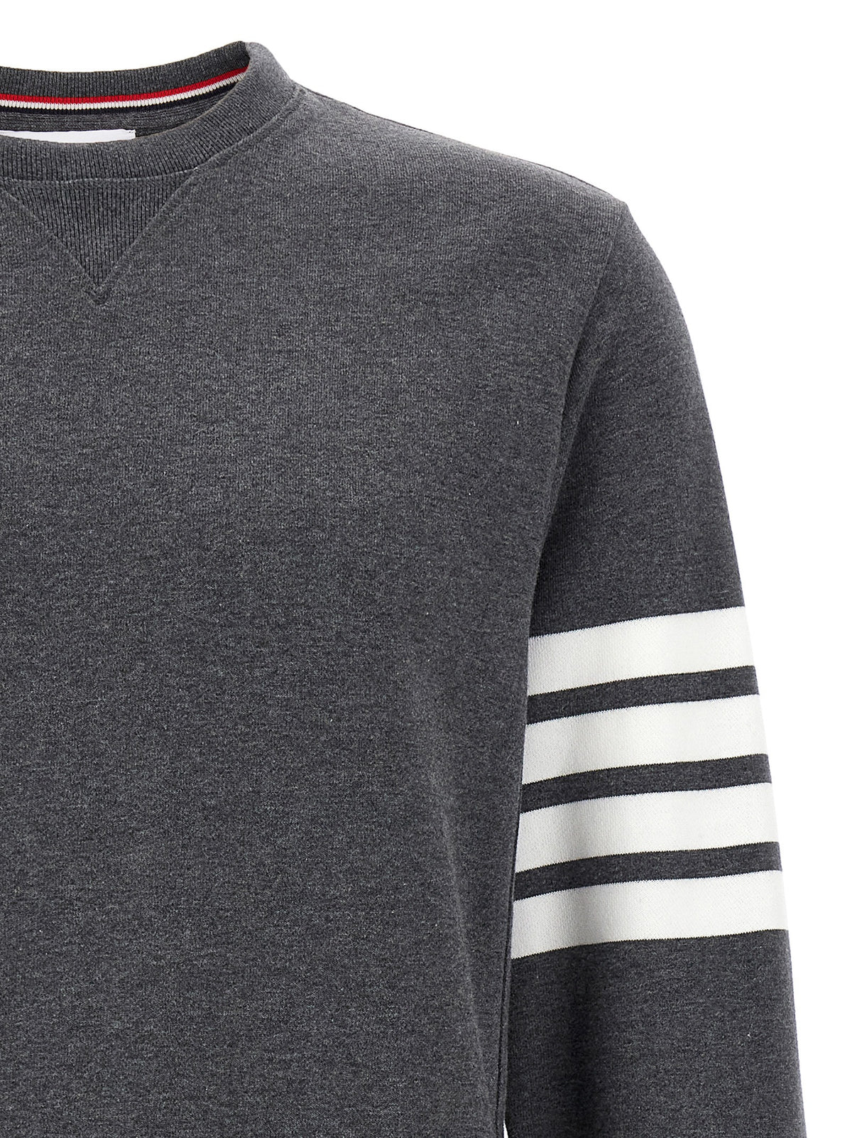 Gray Cotton Crewneck Sweatshirt