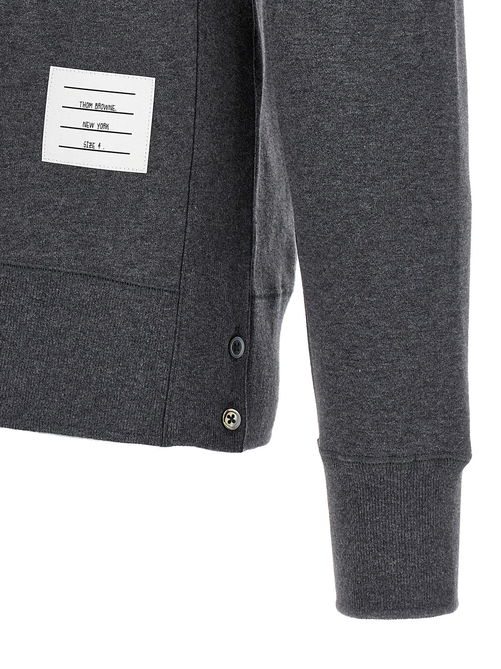 Gray Cotton Crewneck Sweatshirt