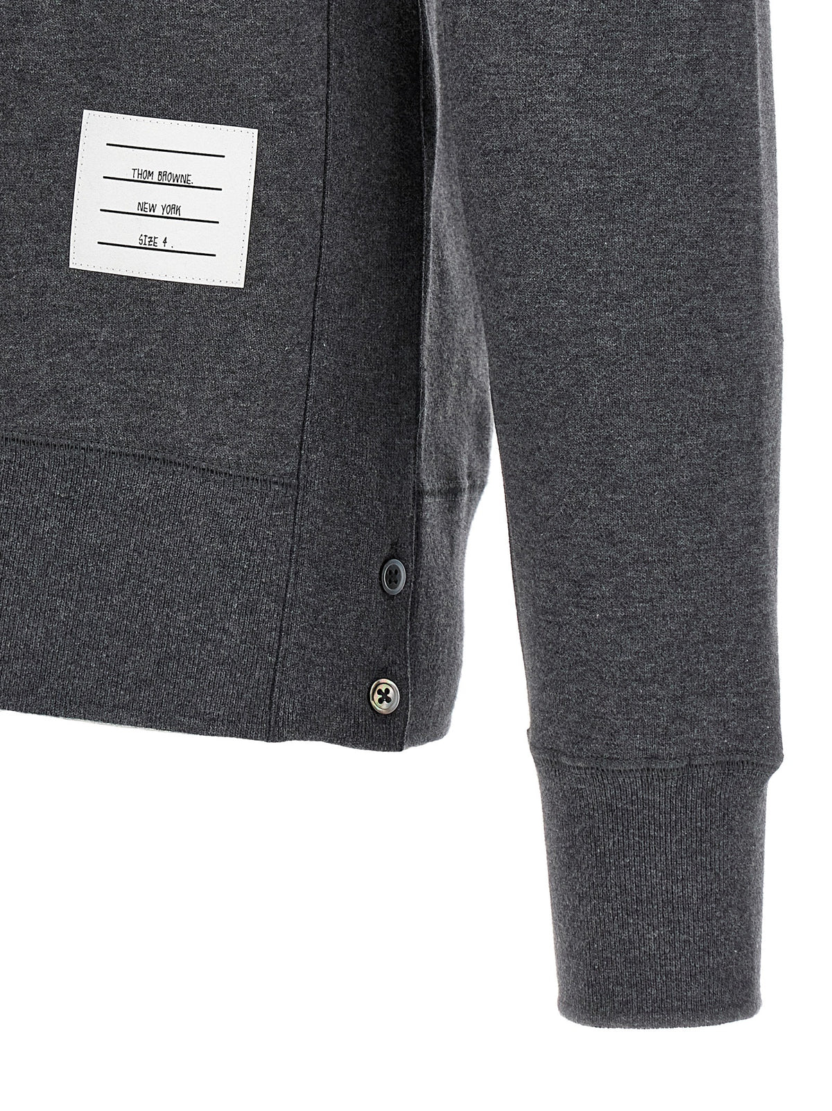Gray Cotton Crewneck Sweatshirt