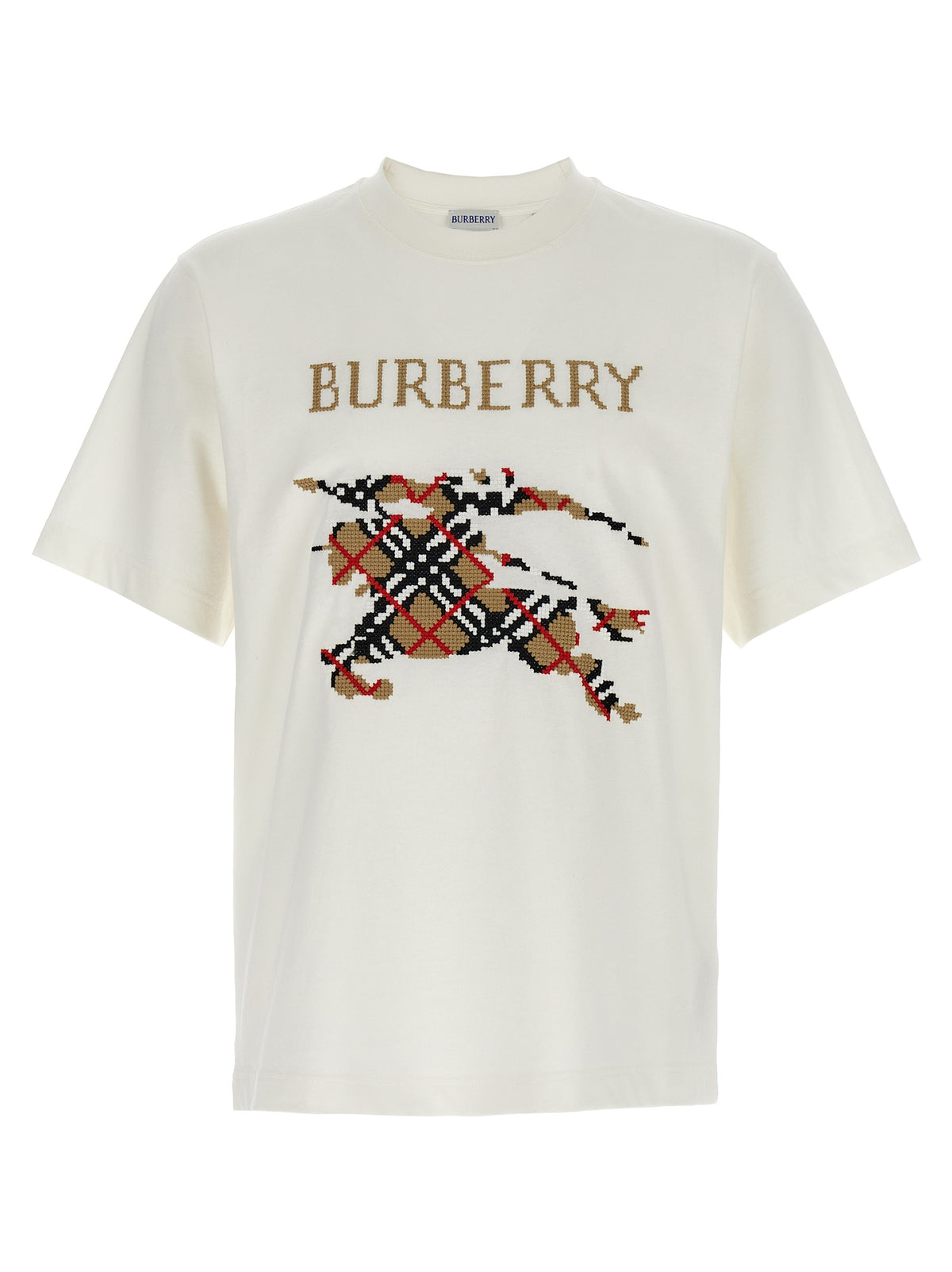 Check Cotton Jersey T-Shirt