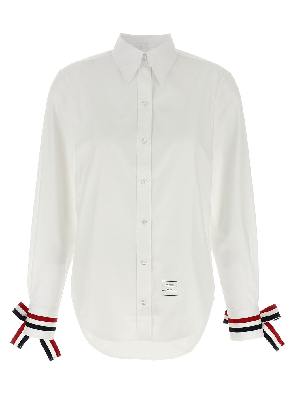 White Cotton Poplin Blouse
