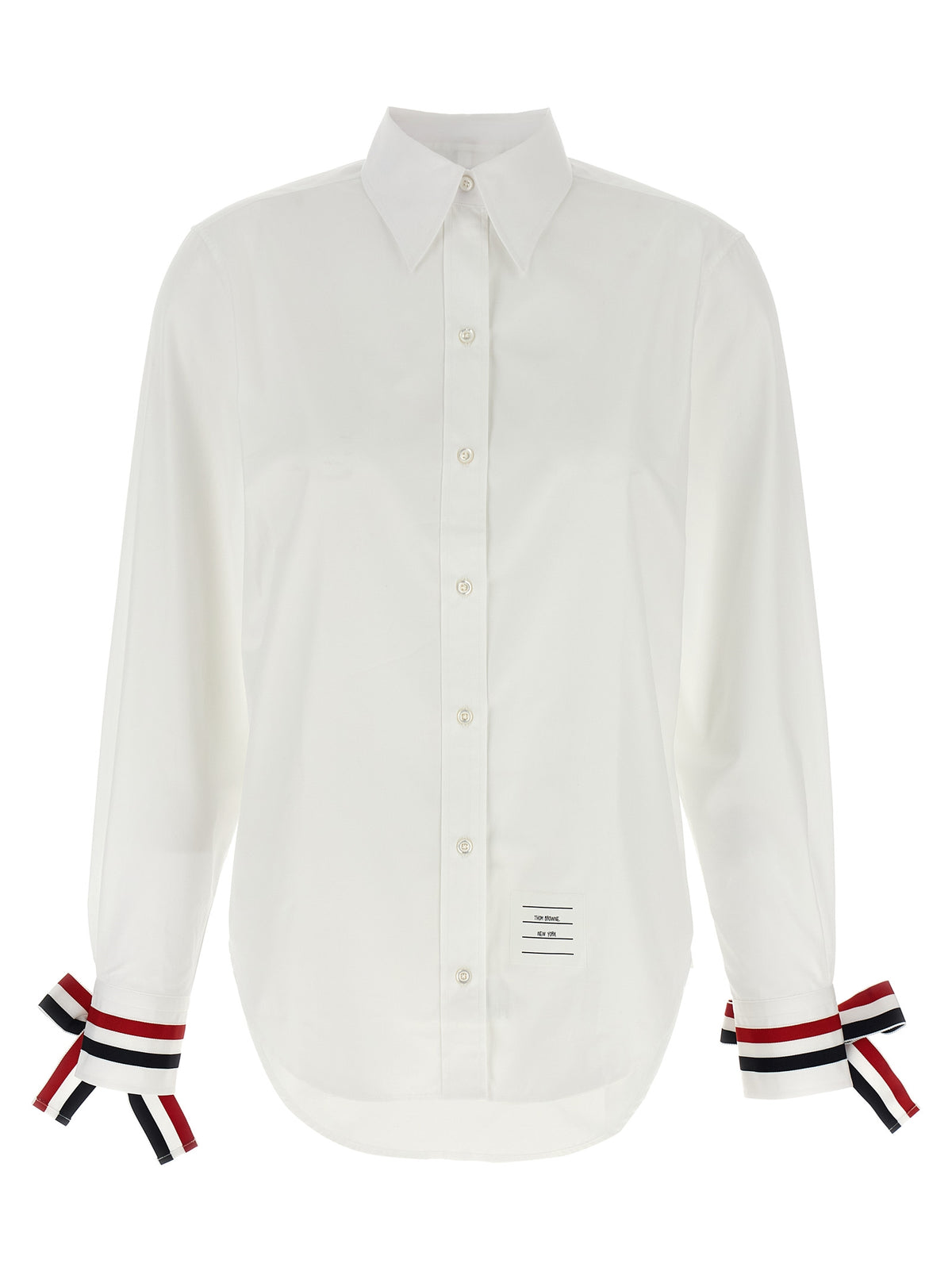 White Cotton Poplin Blouse