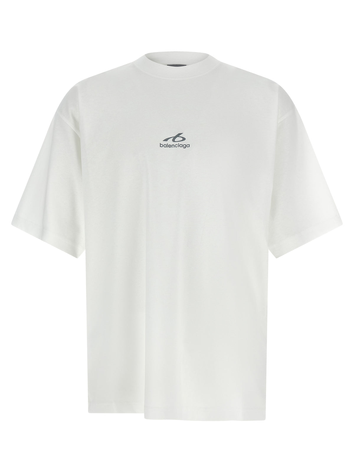 White Cotton T-Shirt with Bodies Graphic