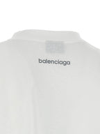 White Cotton T-Shirt with Bodies Graphic