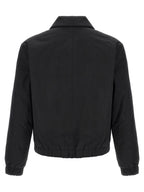 Black Cotton Bomber Jacket
