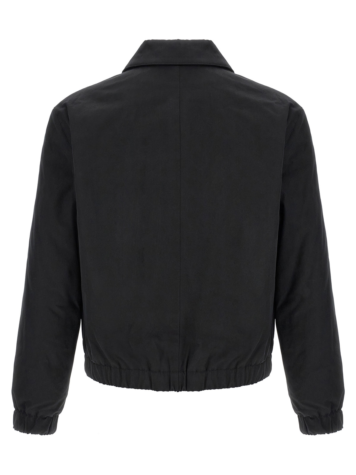 Black Cotton Bomber Jacket