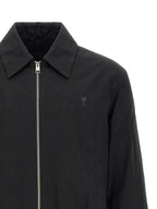 Black Cotton Bomber Jacket