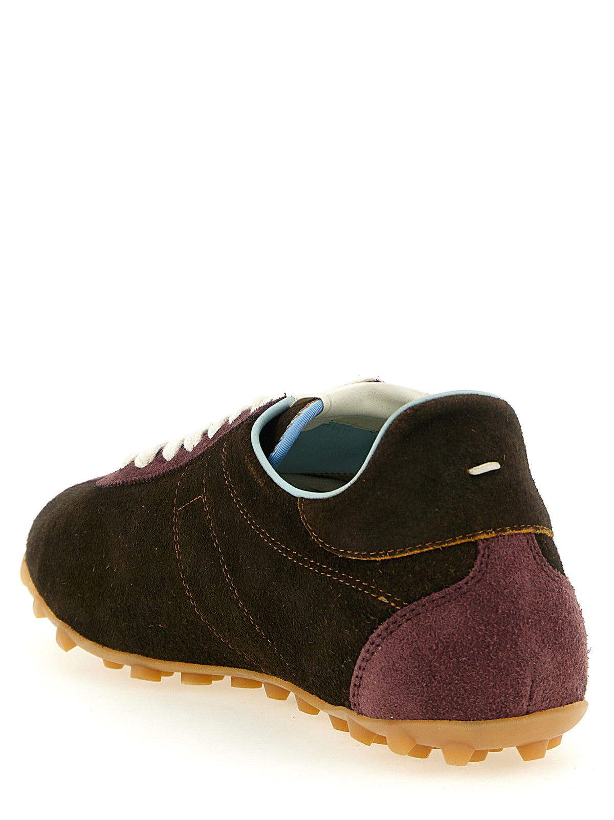 Brown Calfskin Suede Sprinters Sneakers