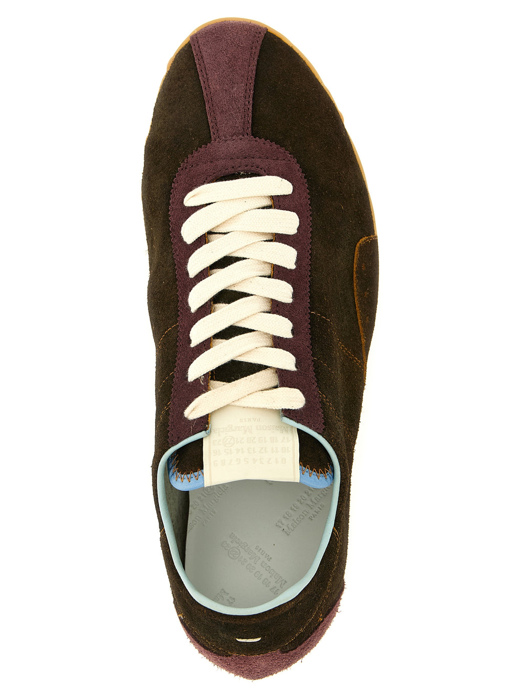 Brown Calfskin Suede Sprinters Sneakers