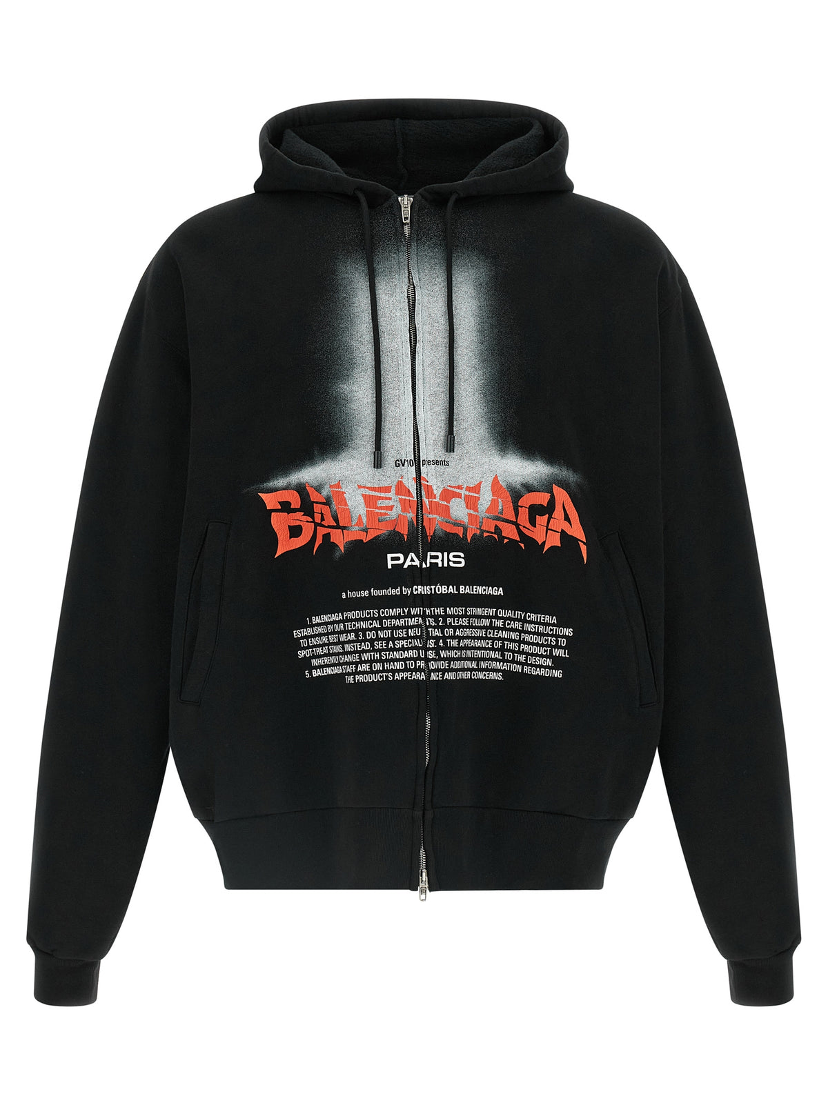 Oversized Cotton Sweatshirt with “The Door” Graphic