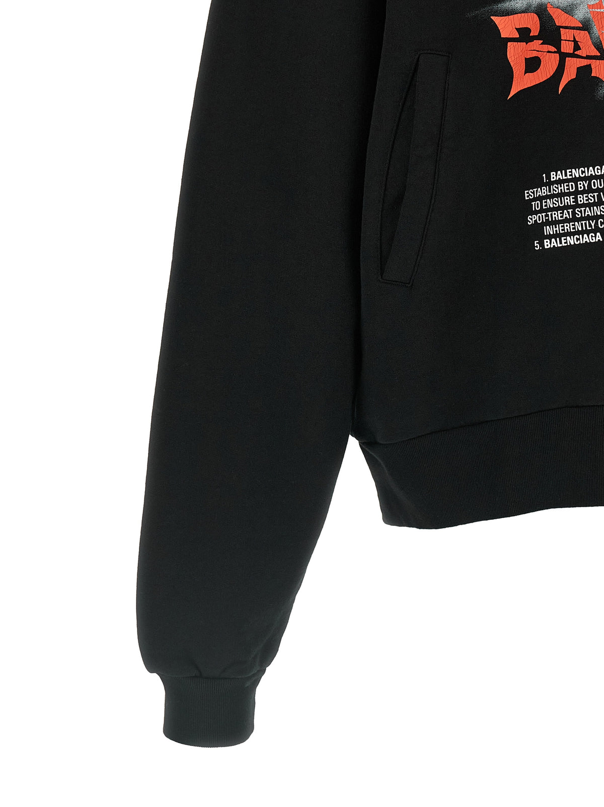 Oversized Cotton Sweatshirt with “The Door” Graphic