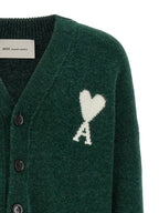 Bottle Green Alpaca Wool Cardigan