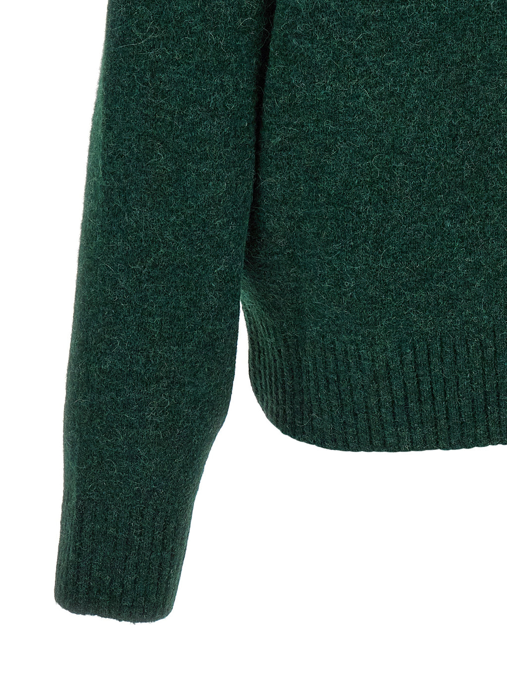 Bottle Green Alpaca Wool Cardigan