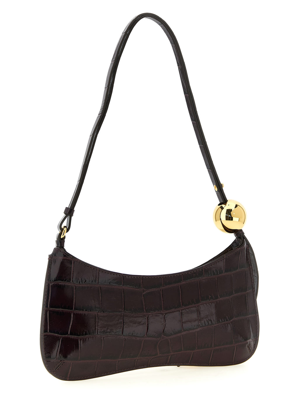 Bordeaux Calfskin Le Bisou Perle Shoulder Bag