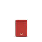 Calf Leather VLogo Signature Card Holder