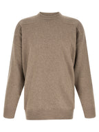 Beige Wool Turtleneck Cardigan