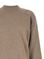 Beige Wool Turtleneck Cardigan