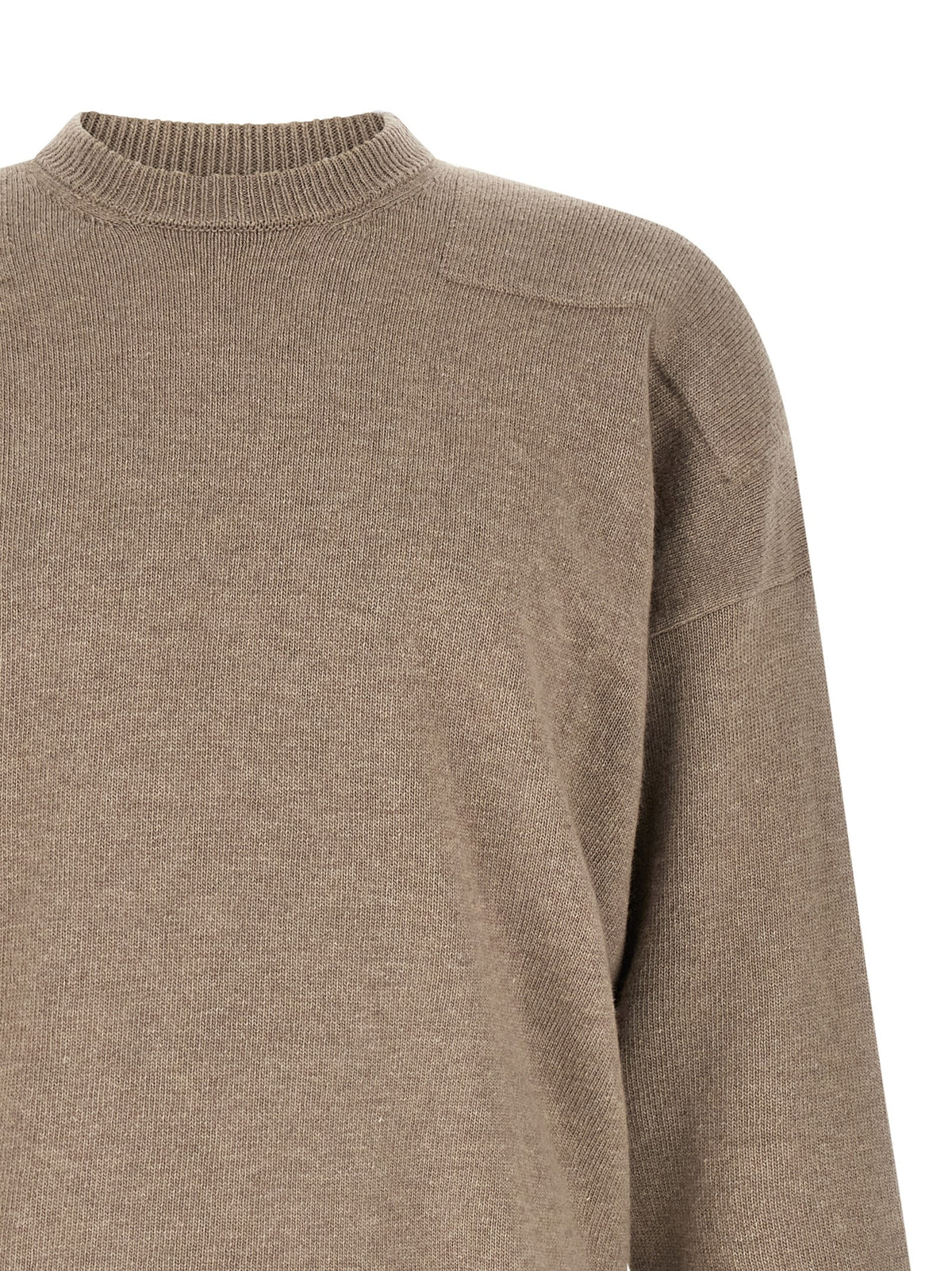 Beige Wool Turtleneck Cardigan