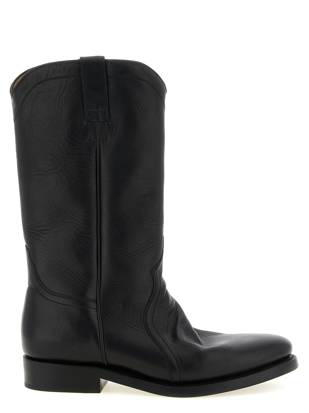 Black Calfskin Bruce Boot