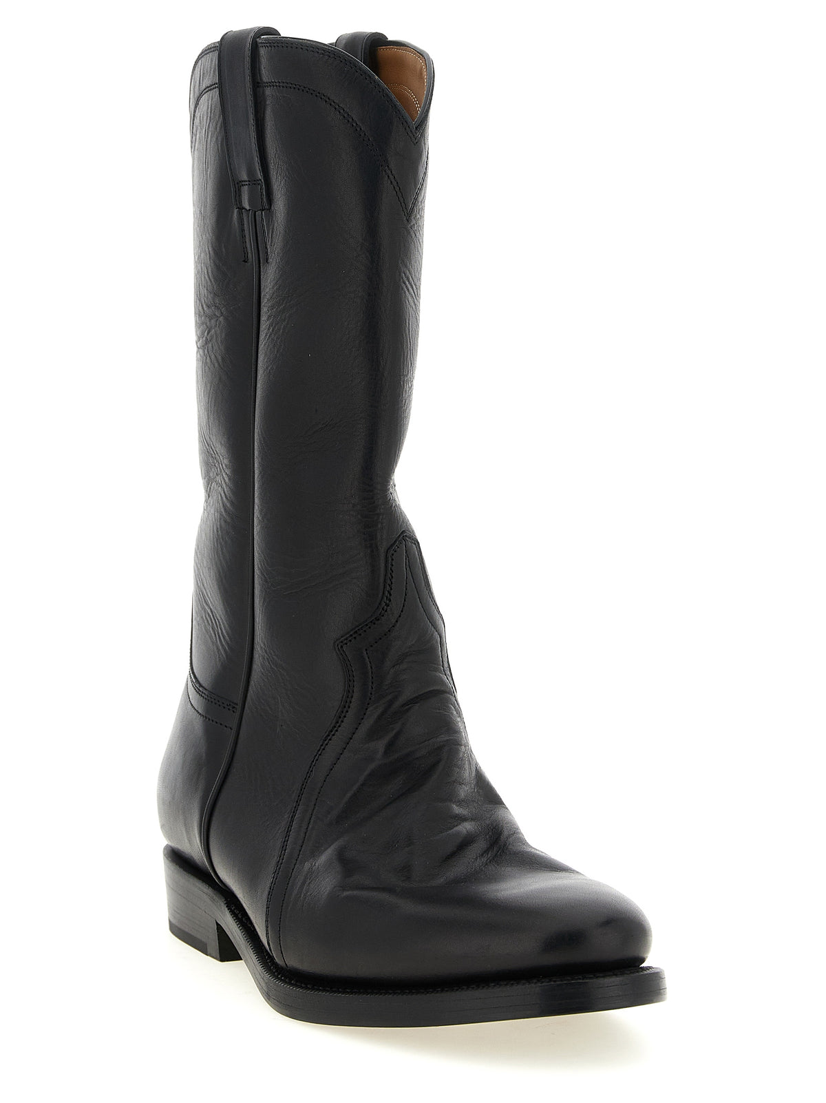 Black Calfskin Bruce Boot