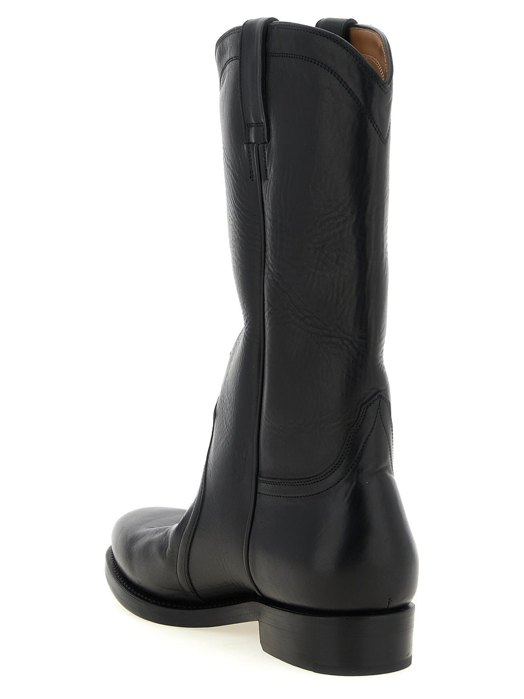 Black Calfskin Bruce Boot