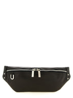 Black Calfskin Geo Bumbag