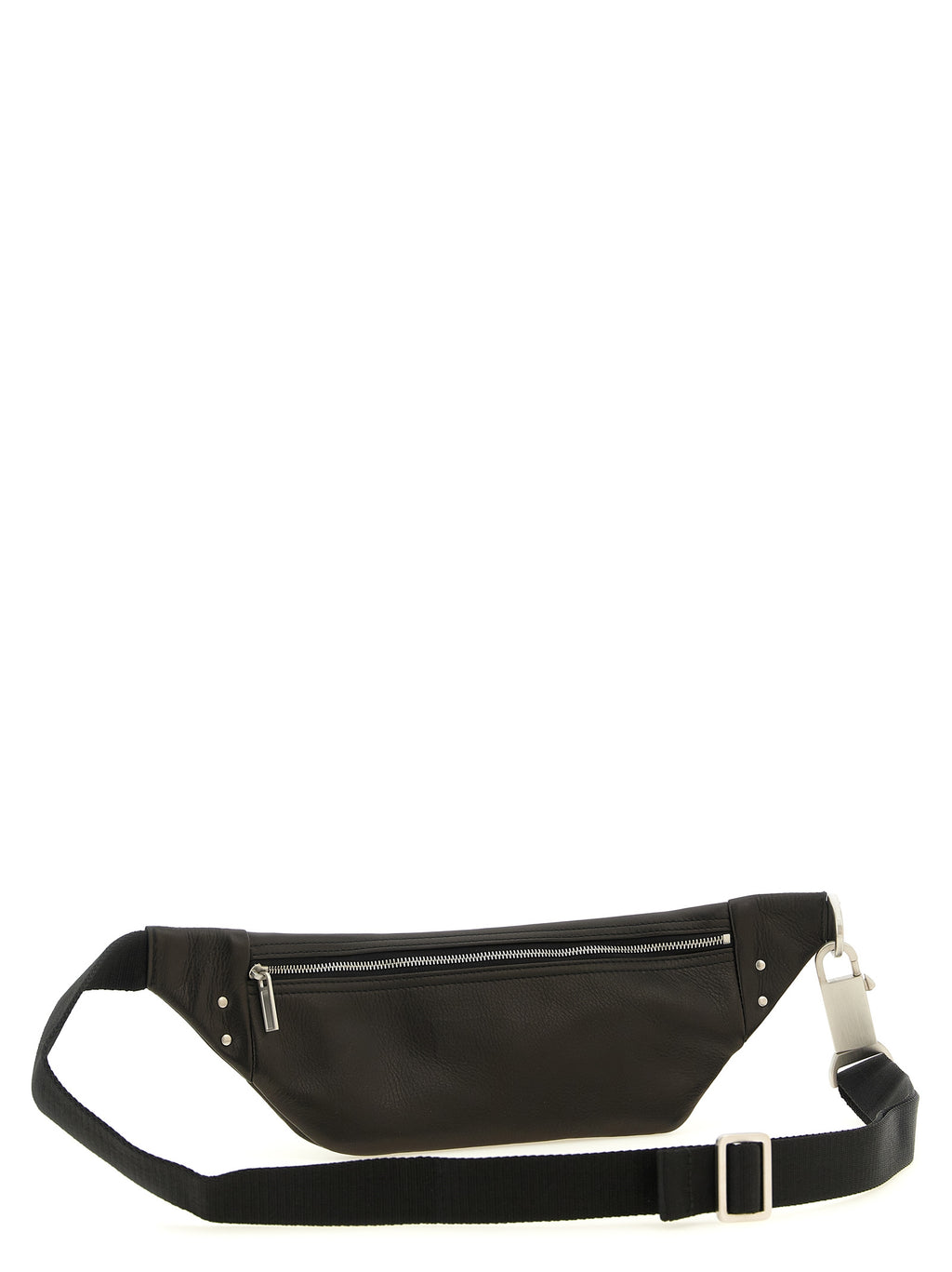 Black Calfskin Geo Bumbag