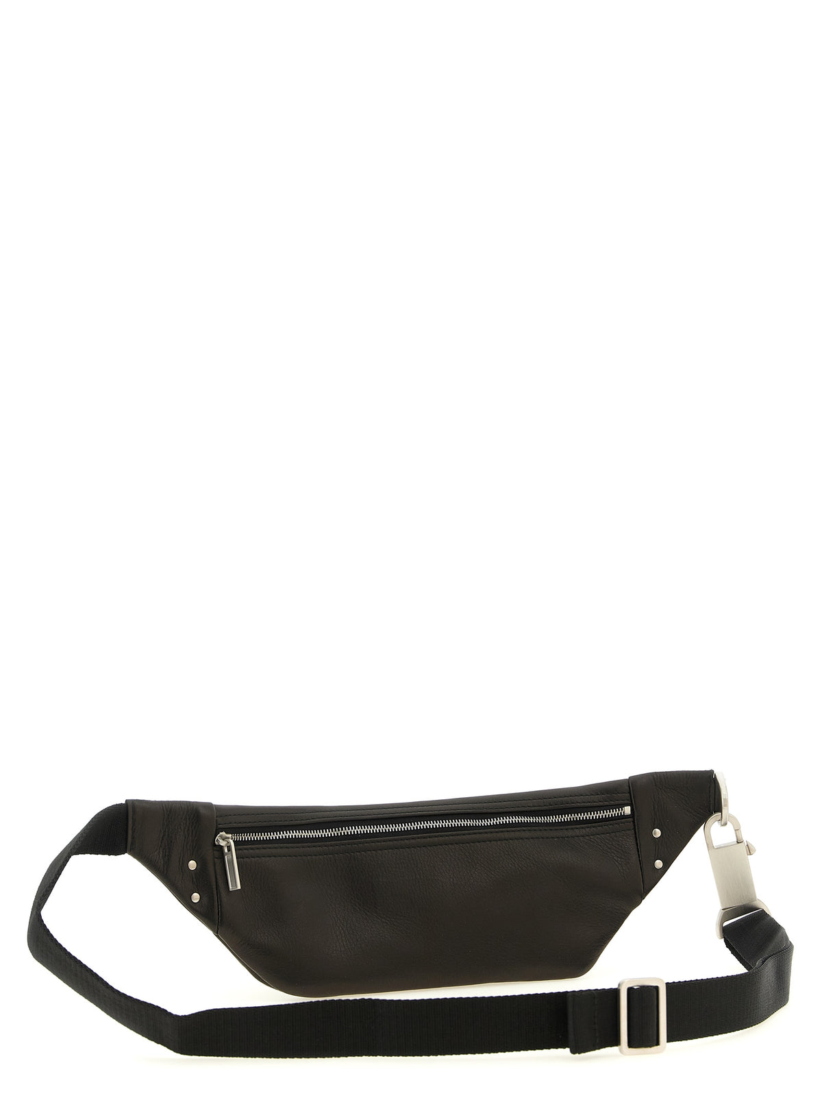 Black Calfskin Geo Bumbag