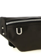 Black Calfskin Geo Bumbag