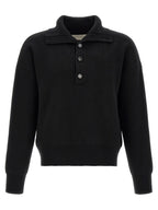 Wool High-Neck Cardigan